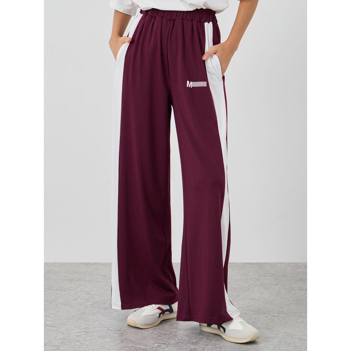 جوغر بخصر مطاطي وقصة أرجل واسعة-women-clothing-bottoms-joggers-image-2