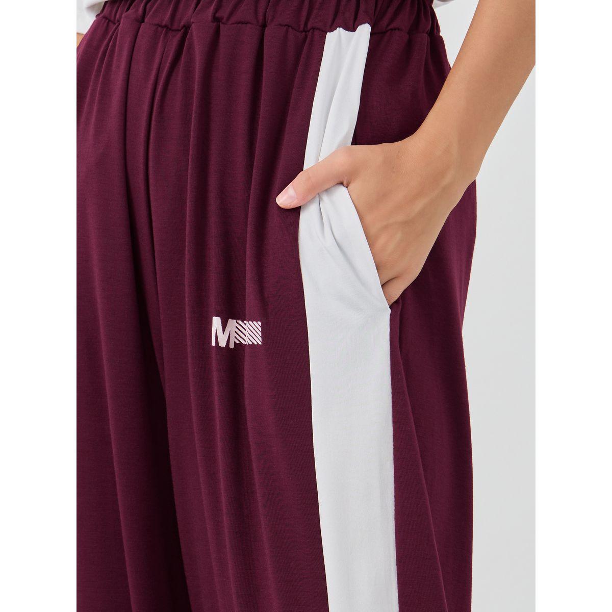 Styli Side Panel Elasticated Waistband Loose Fit Joggers-women-clothing-bottoms-joggers-image-3