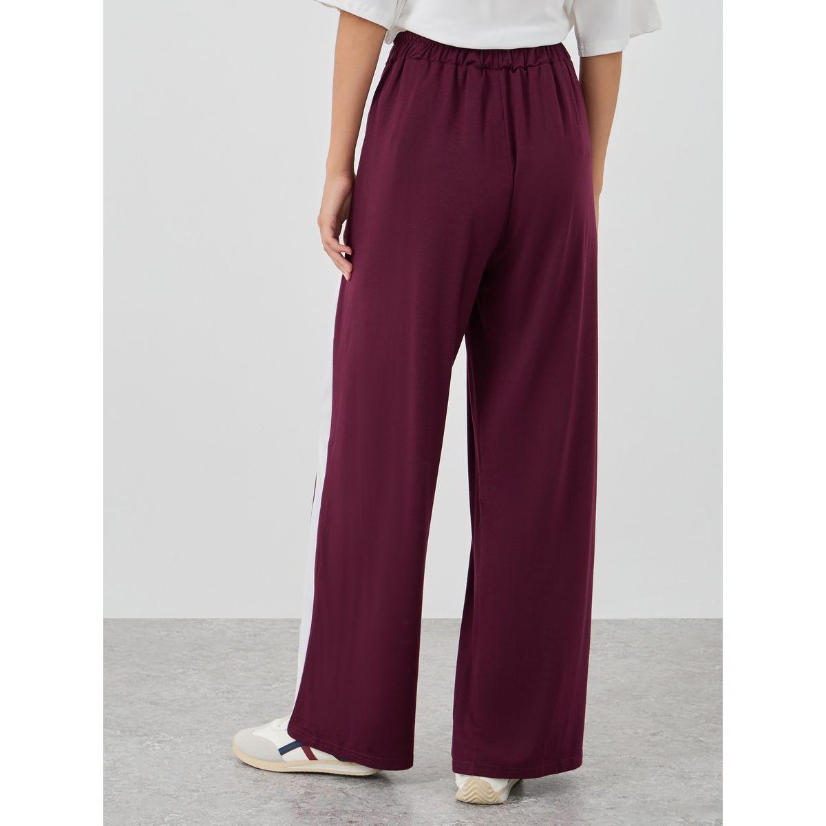 Styli Side Panel Elasticated Waistband Loose Fit Joggers-women-clothing-bottoms-joggers-image-4