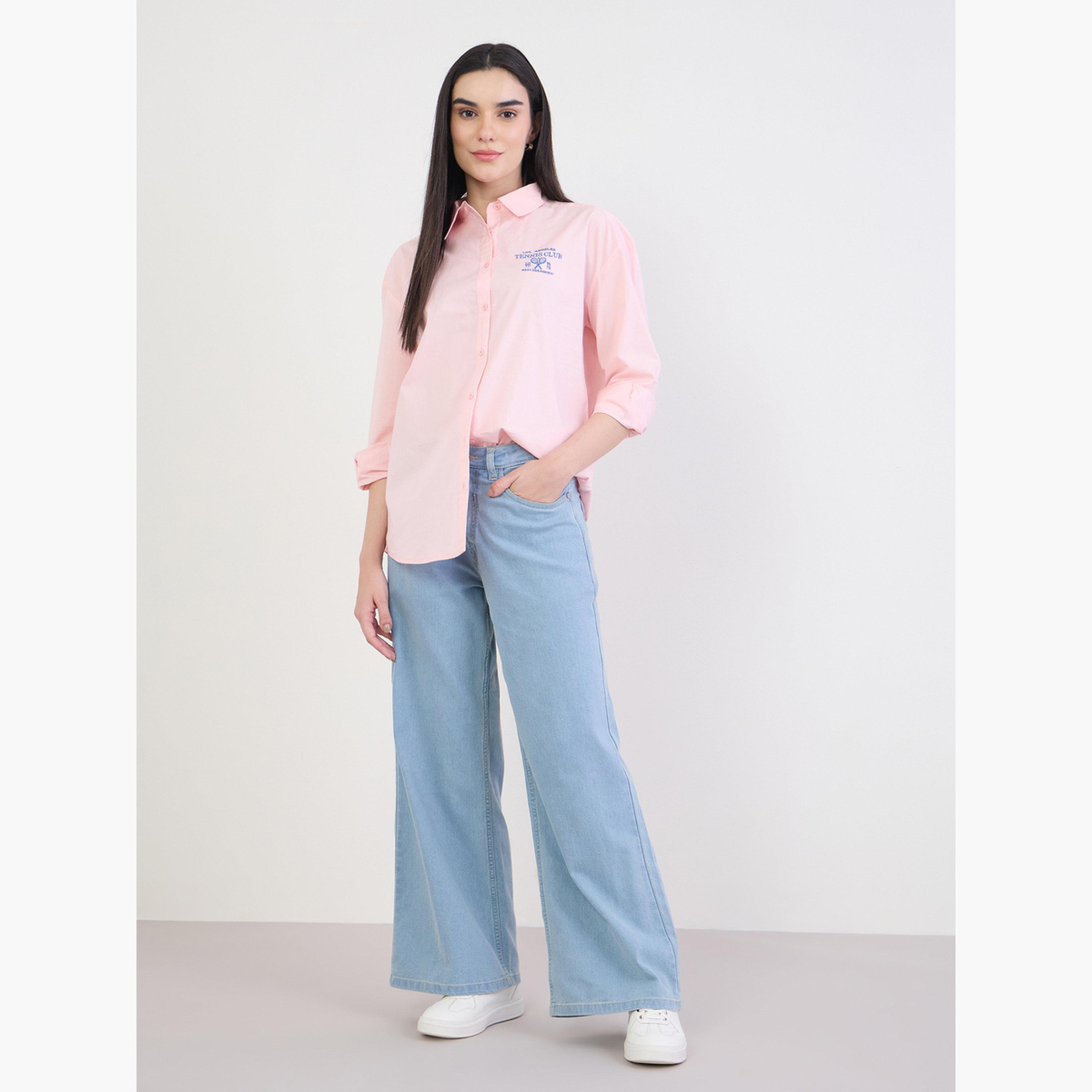 طقم من بلوزة تويد وتنورة-women-clothing-shirtsandblouses-shirts-image-2