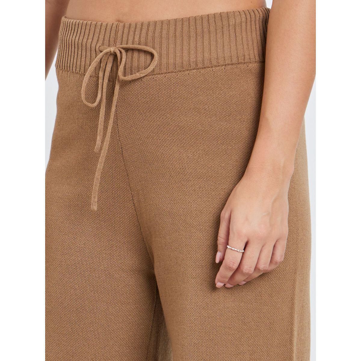 بنطال بأرجل واسعة مع رباط خصر-women-clothing-bottoms-trousers-image-3
