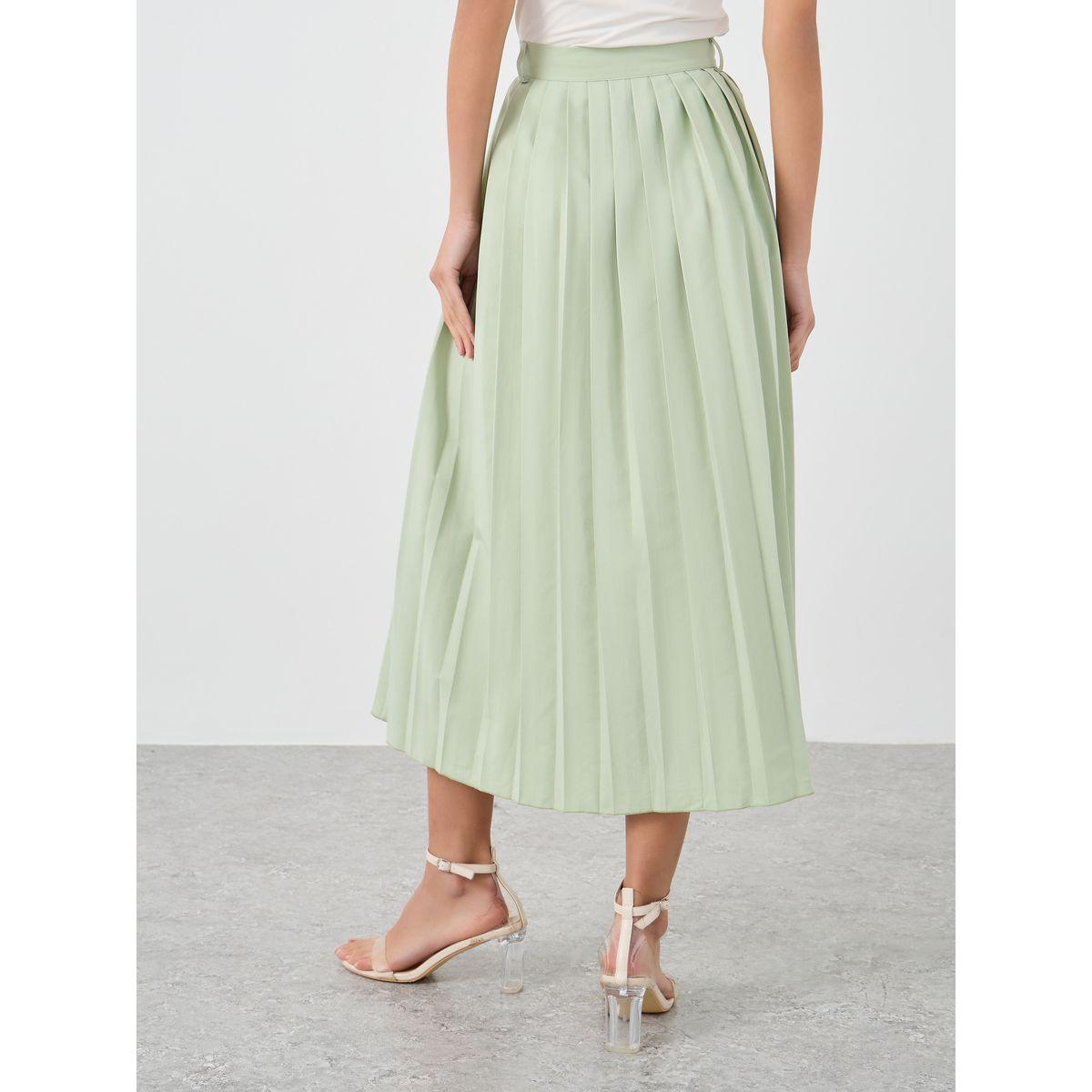 تنورة ميدي بكسرات مع أزرار-women-clothing-bottoms-skirts-image-4