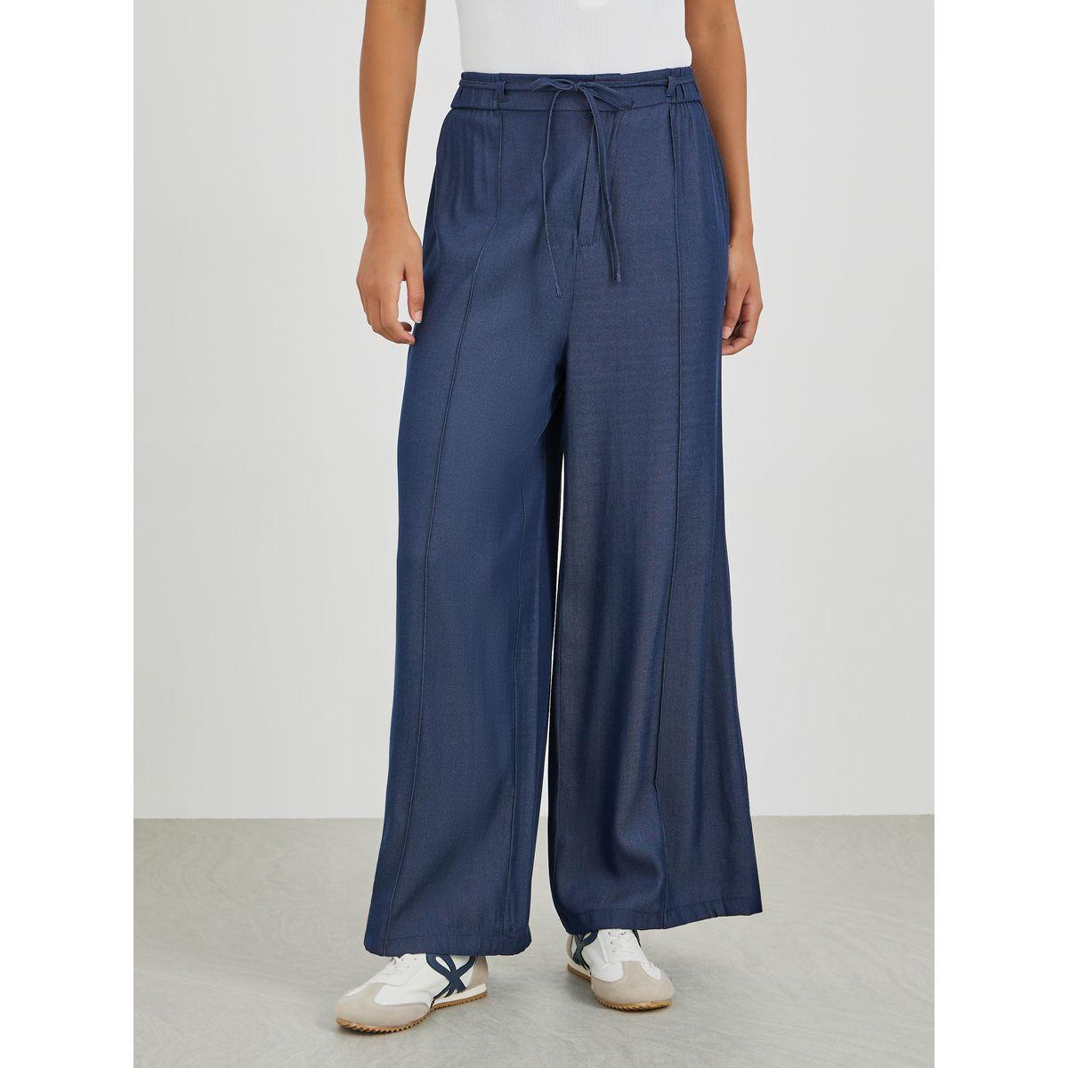 Styli Elasticated Waistband Wide Leg Jeans with Drawstring-women-clothing-bottoms-jeans-image-2