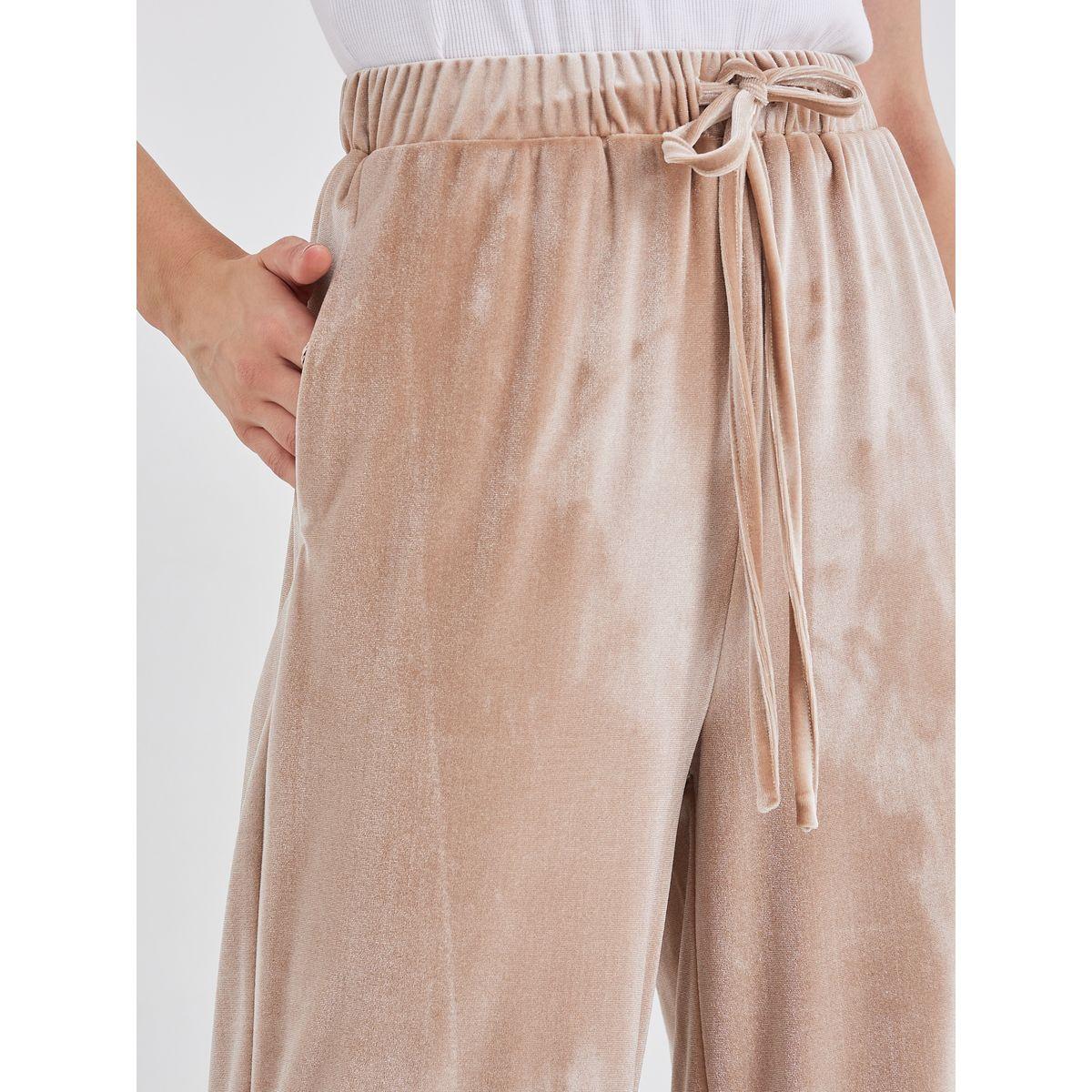 جوغر بقصة أرجل واسعة مع أربطة خصر-women-clothing-bottoms-joggers-image-3