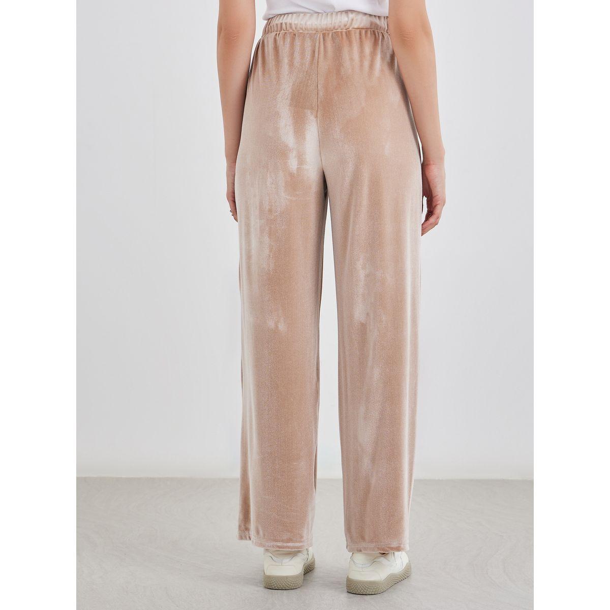 جوغر بقصة أرجل واسعة مع أربطة خصر-women-clothing-bottoms-joggers-image-4