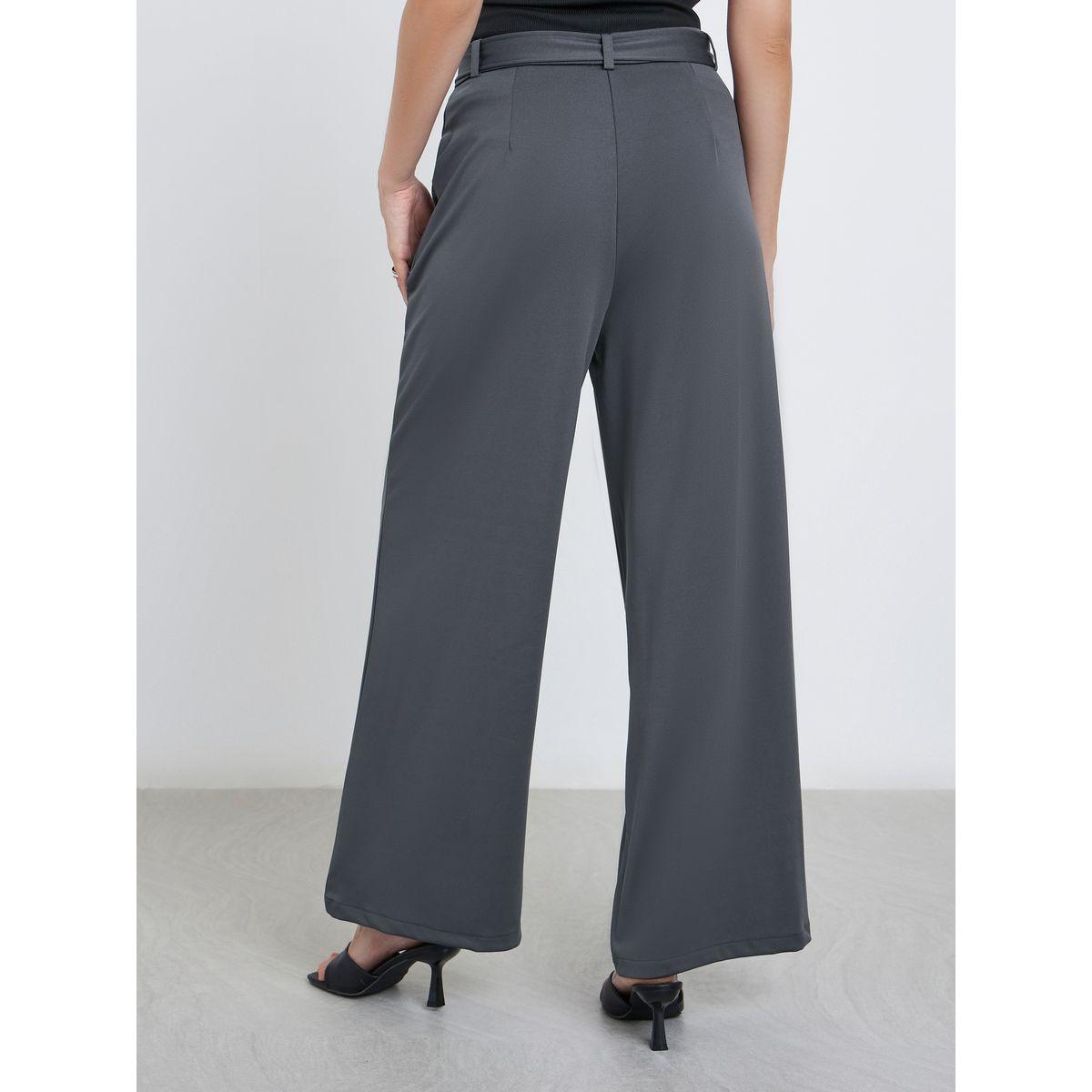 بنطال بأرجل واسعة وتفاصيل محزوزة-women-clothing-bottoms-trousers-image-4