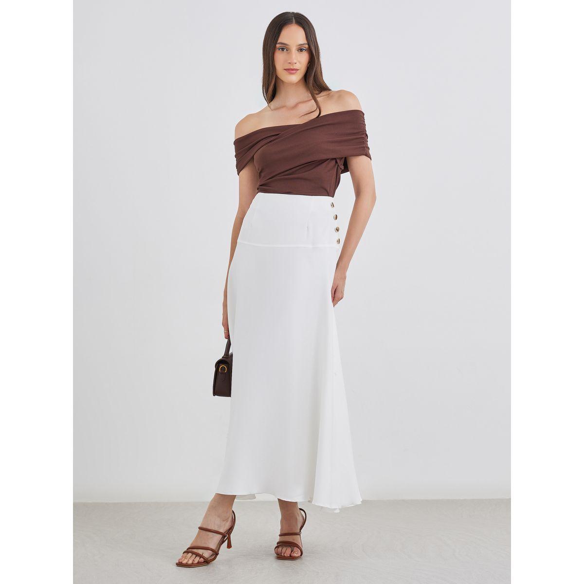 تنورة طويلة سادة بتفاصيل أزرار-women-clothing-bottoms-skirts-image-1