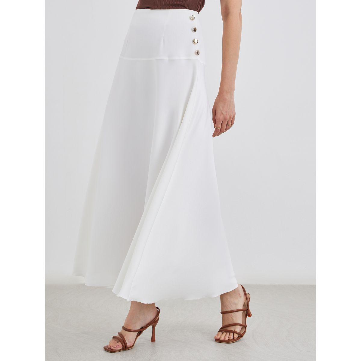 تنورة طويلة سادة بتفاصيل أزرار-women-clothing-bottoms-skirts-image-2