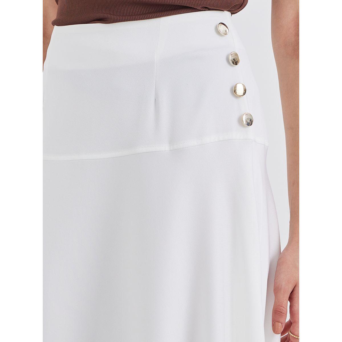 Styli Solid A-Line Maxi Skirt with Button Detail-women-clothing-bottoms-skirts-image-3
