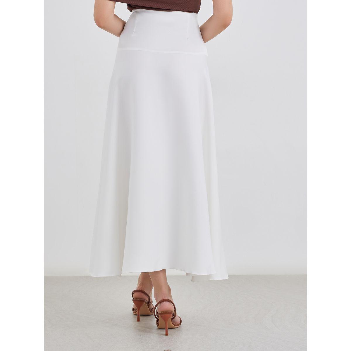 Styli Solid A-Line Maxi Skirt with Button Detail-women-clothing-bottoms-skirts-image-4