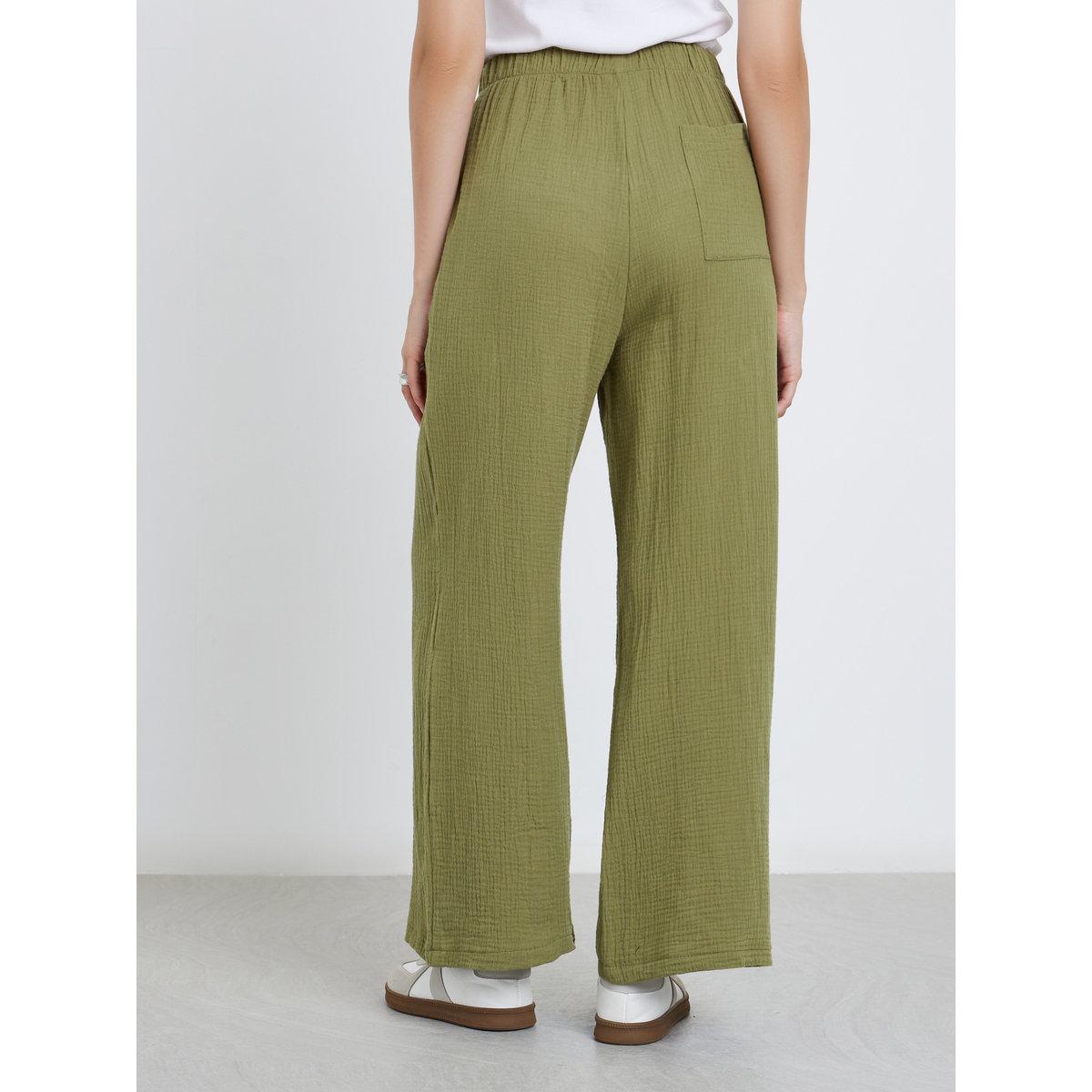 بنطال بأرجل واسعة مع جيوب-women-clothing-bottoms-trousers-image-4