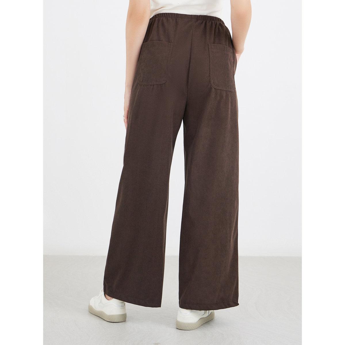 بنطال بقصة مريحة مع أربطة-women-clothing-bottoms-trousers-image-5