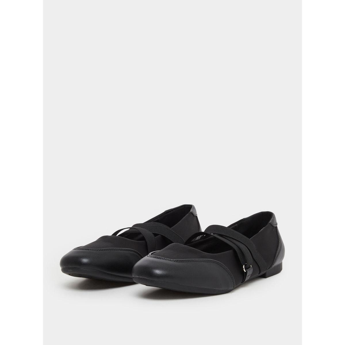Styli Women Black Strap Detail Shoes-women-shoes-ballerinas-image-2