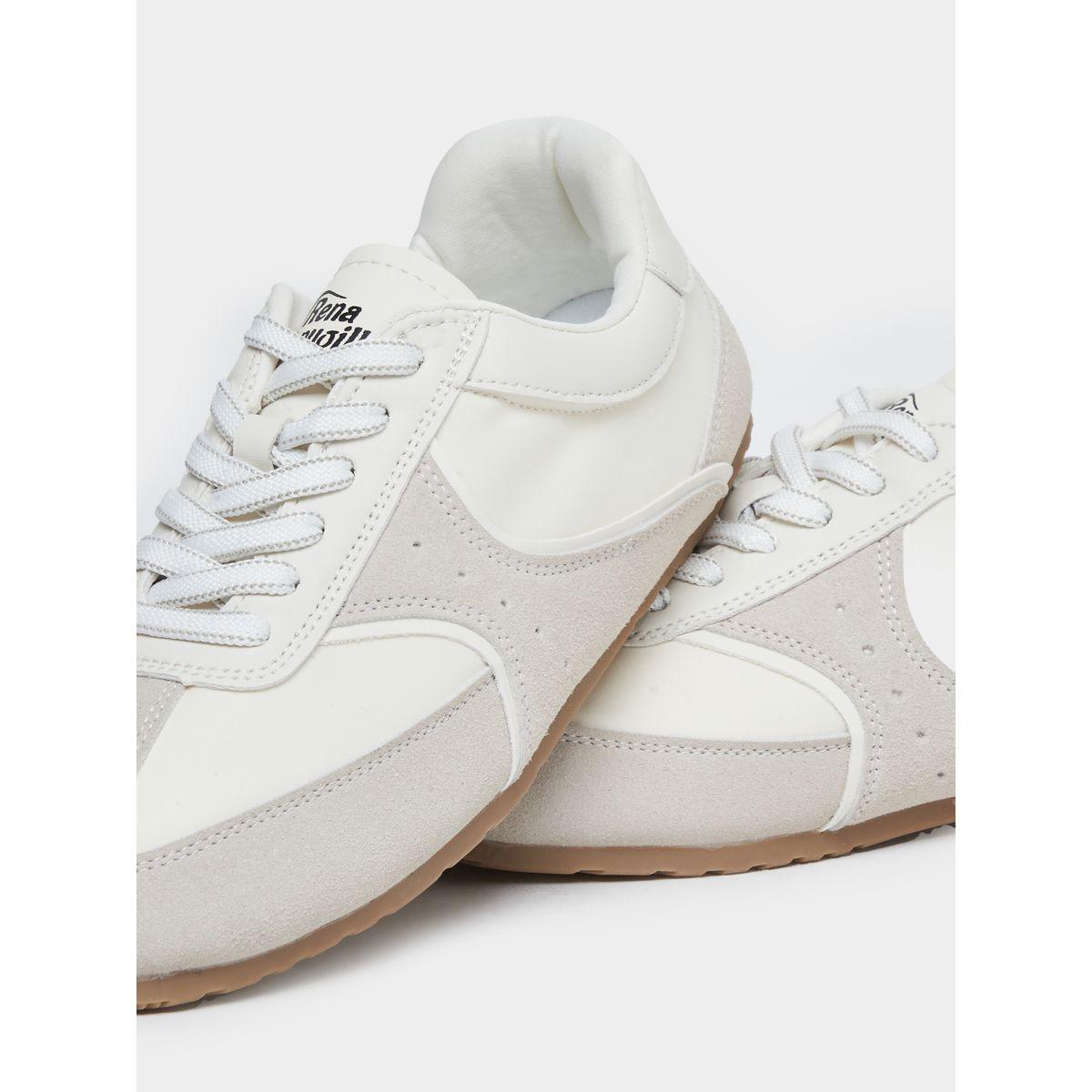 Styli Dual Tone Lace Up Sneakers-women-shoes-sneakers-image-3