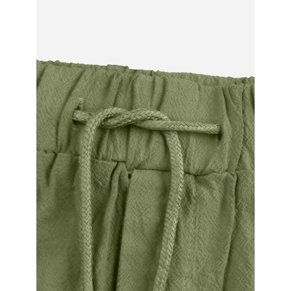 Styli Solid Bermuda Shorts with Drawstring-men-clothing-bottoms-shorts-image-3