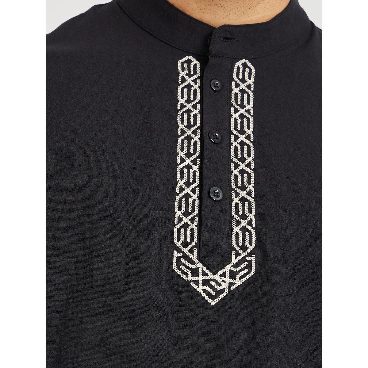 قميص ثوب مزين بالترتر مع أكمام طويلة-men-clothing-shirts-image-2