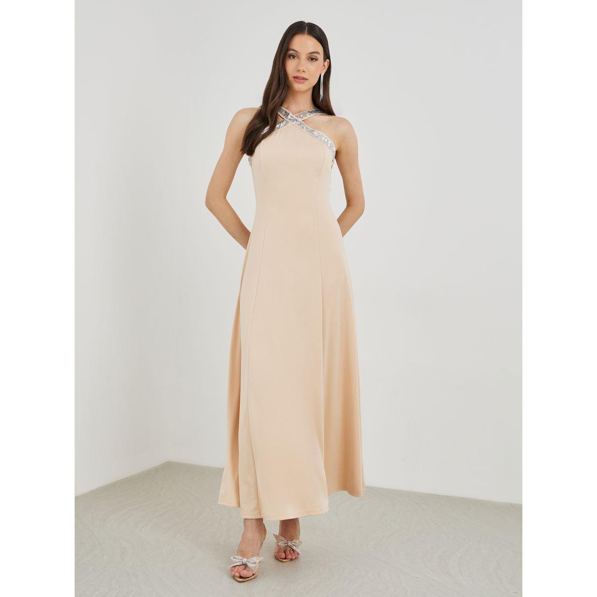 Styli Embellished Sleeveless A-Line Maxi Dress-women-clothing-dresses-image-2