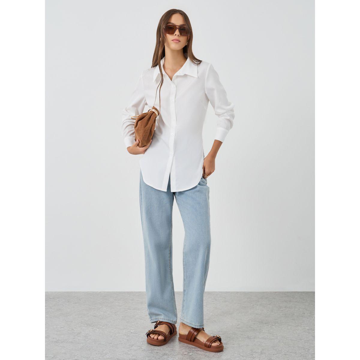 Styli Solid Long Sleeve Oversized Shirt-women-clothing-shirtsandblouses-shirts-image-2