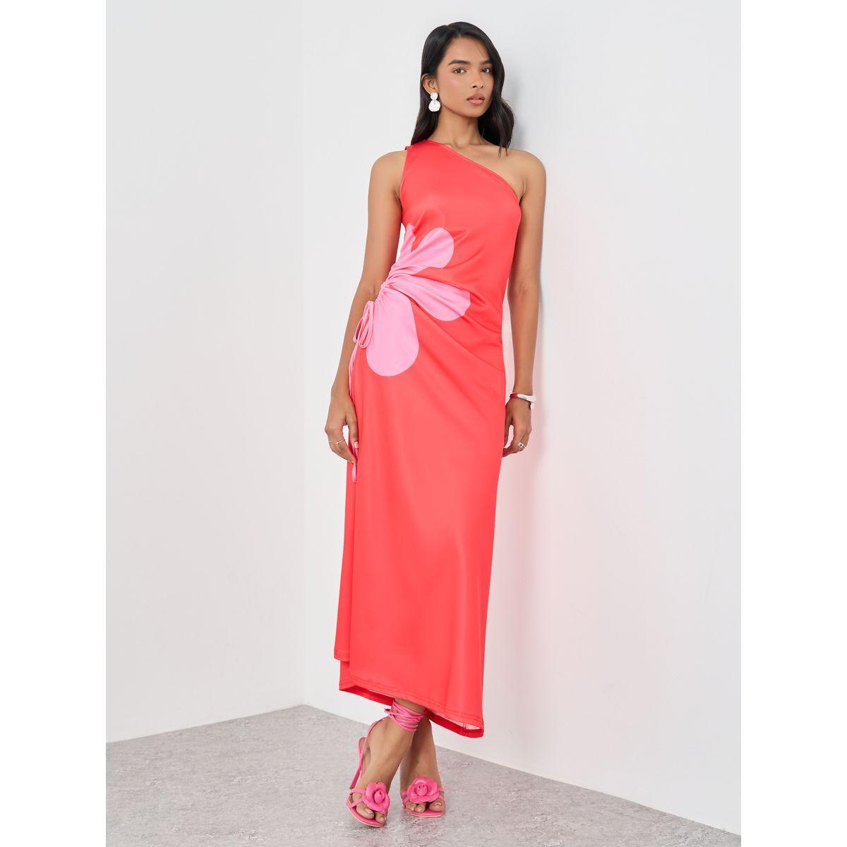 Styli Floral Print Sleeveless One Shoulder Maxi Dress-women-clothing-dresses-image-1