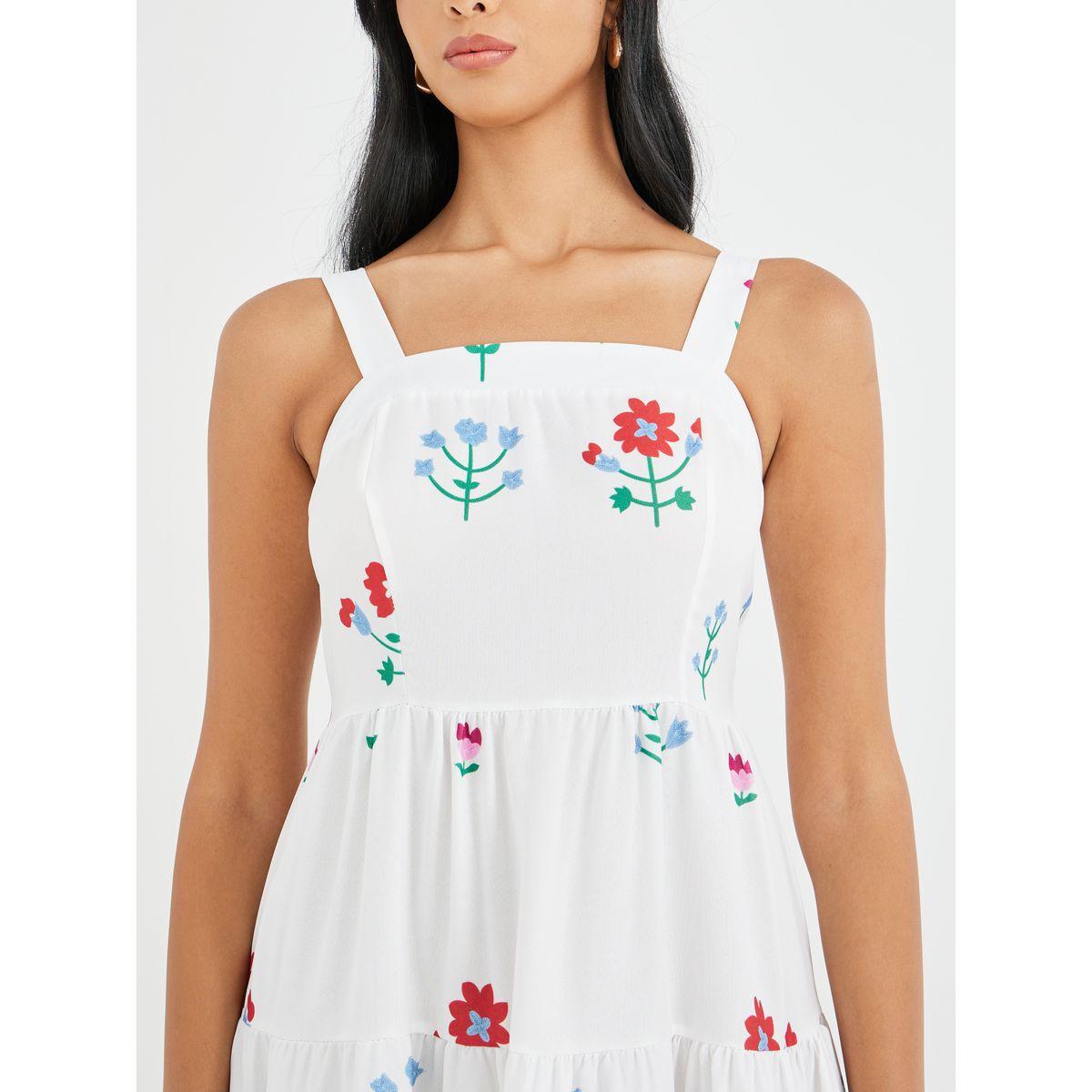 فستان طويل بطبعة زهور وحمالات رفيعة-women-clothing-dresses-image-4