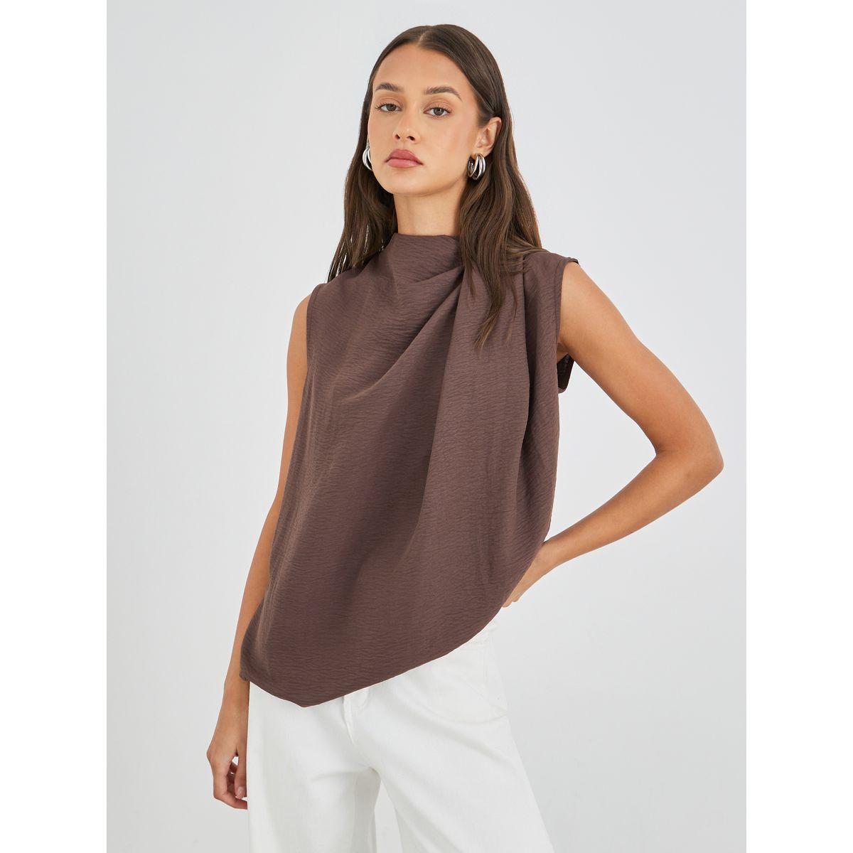 Styli Solid Asymmetric Neck Sleeveless Top-women-clothing-shirtsandblouses-blouses-image-3