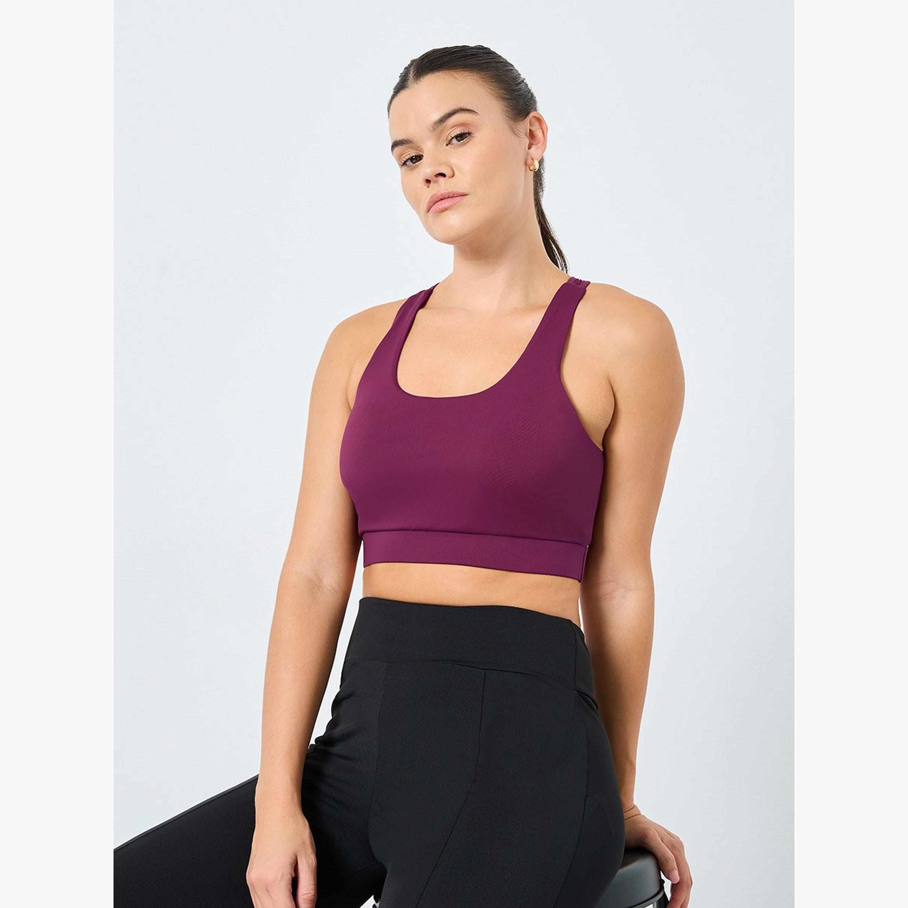 Styli Mesh Cross Strap Sports Bra-men-clothing-sportswearandactivewear-tshirtsandpolos-image-1