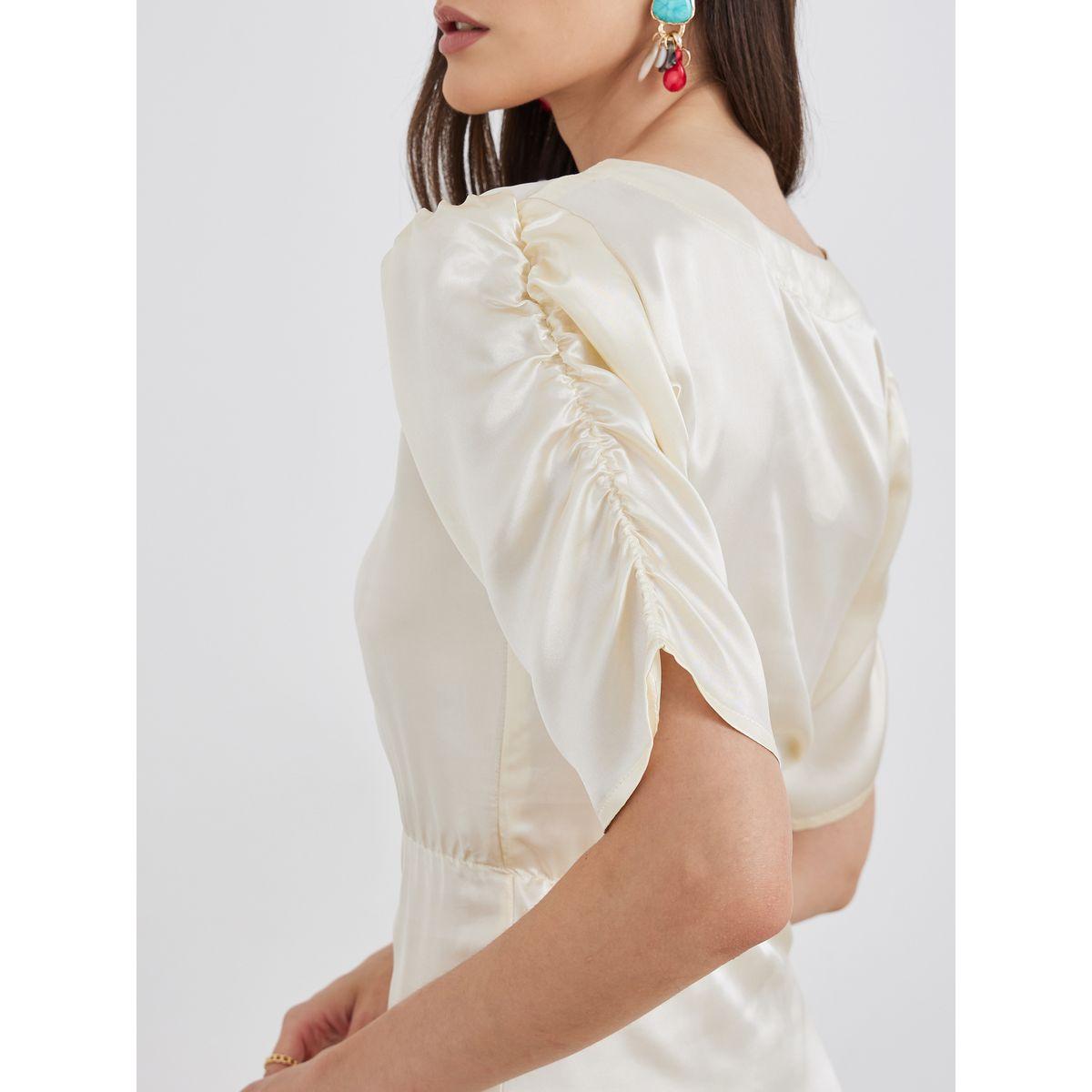 فستان ميدي ساتان بأكمام مزمومة-women-clothing-dresses-image-4