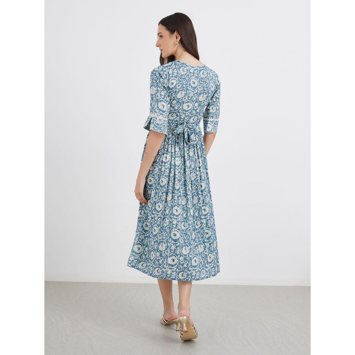 Maxim Creation All Over Print Fit and Flare Midi Dress-women-clothing-dresses-image-5
