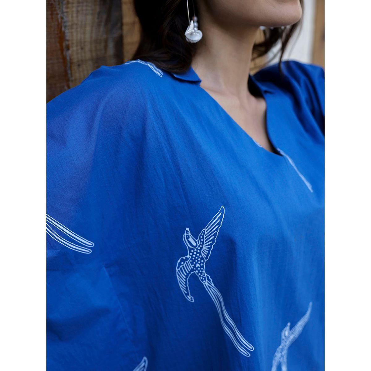 Sanskrutihomes Printed Pure Cotton V-Neck Top and Pyjama Set-women-clothing-nightwear-pyjamas-longsets-image-4