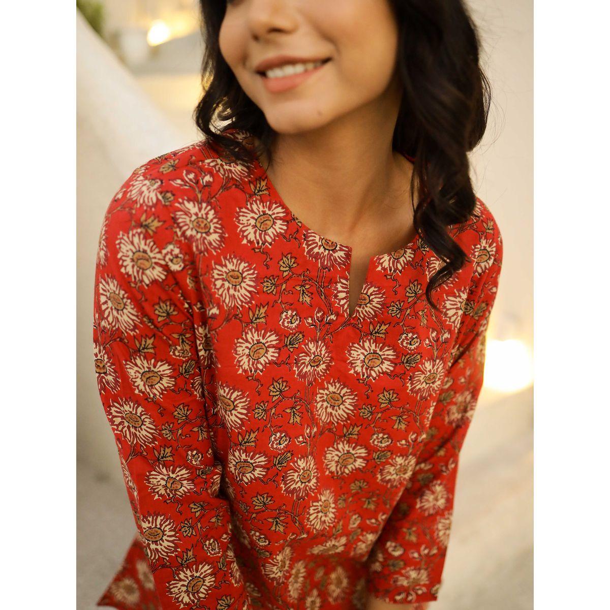 طقم بيجاما من بنطال وبلوزة مطبعة بالكامل-women-clothing-nightwear-pyjamas-longsets-image-4