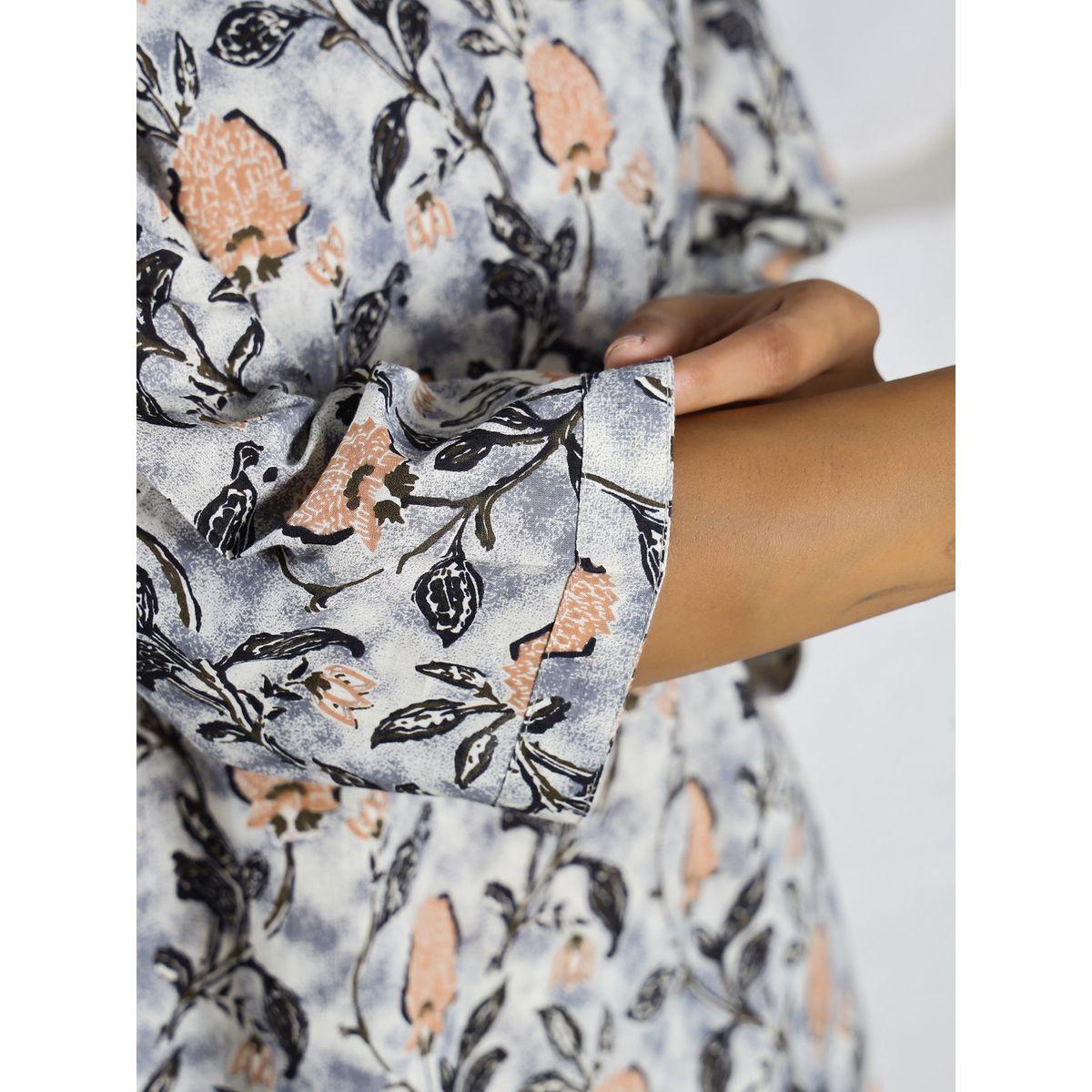 Sanskrutihomes Women Floral Printed Pure Cotton Top and Pyjama Set-women-clothing-nightwear-pyjamas-longsets-image-6