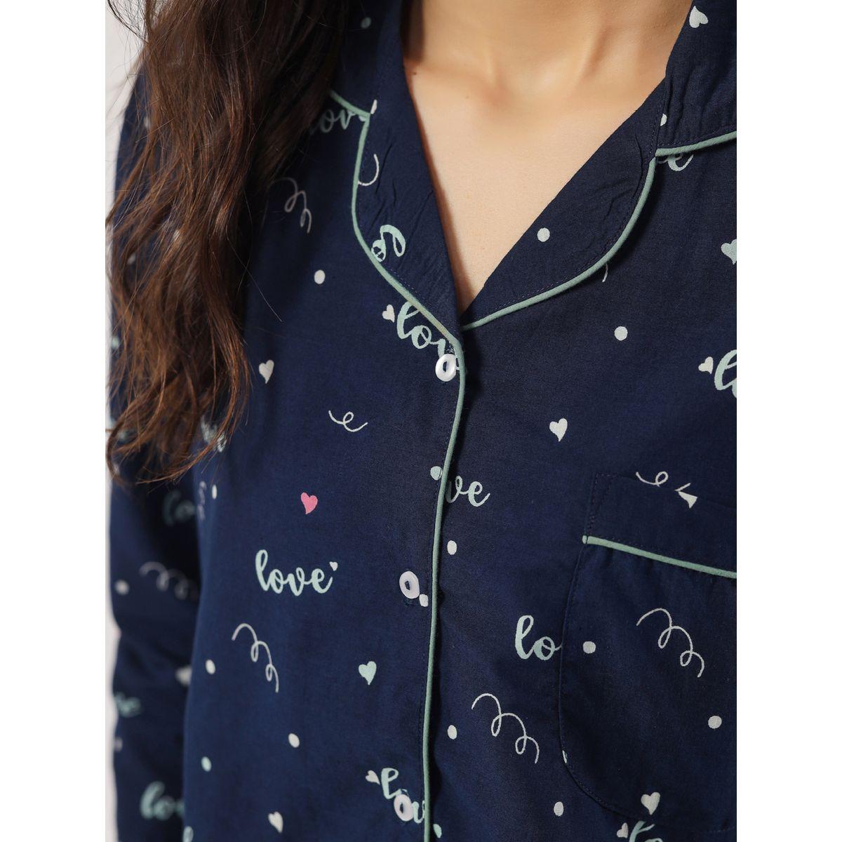 طقم بيجاما من بنطال وبلوزة مطبعة بالكامل-women-clothing-nightwear-pyjamas-longsets-image-2