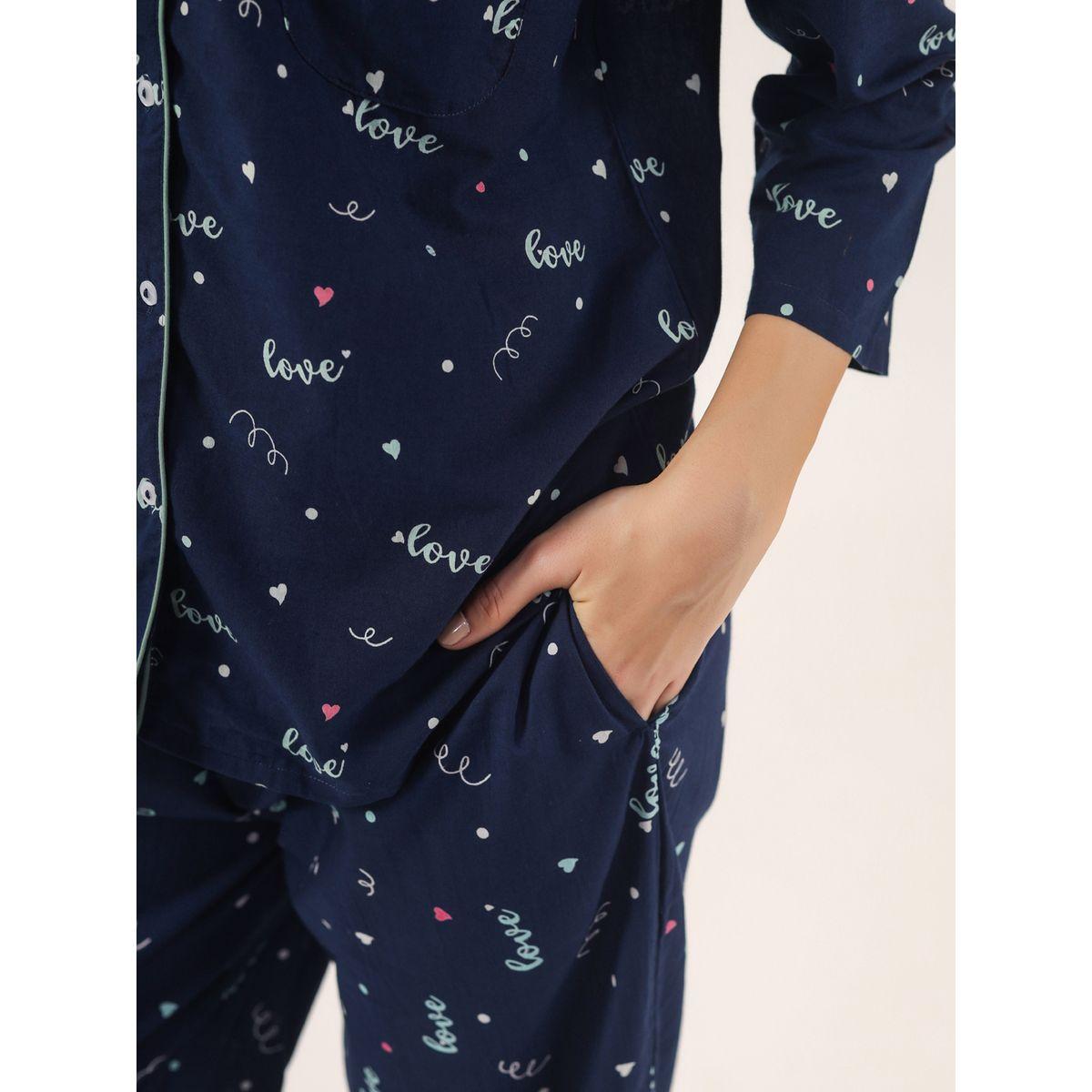 طقم بيجاما من بنطال وبلوزة مطبعة بالكامل-women-clothing-nightwear-pyjamas-longsets-image-6