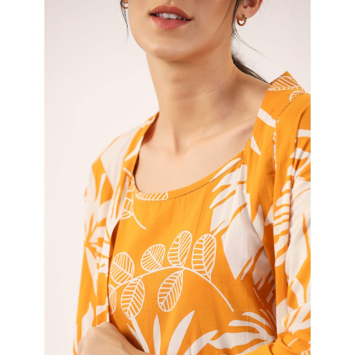 طقم من بنطال بيجاما وبلوزة قطنية مع روب-women-clothing-nightwear-pyjamas-longsets-image-4