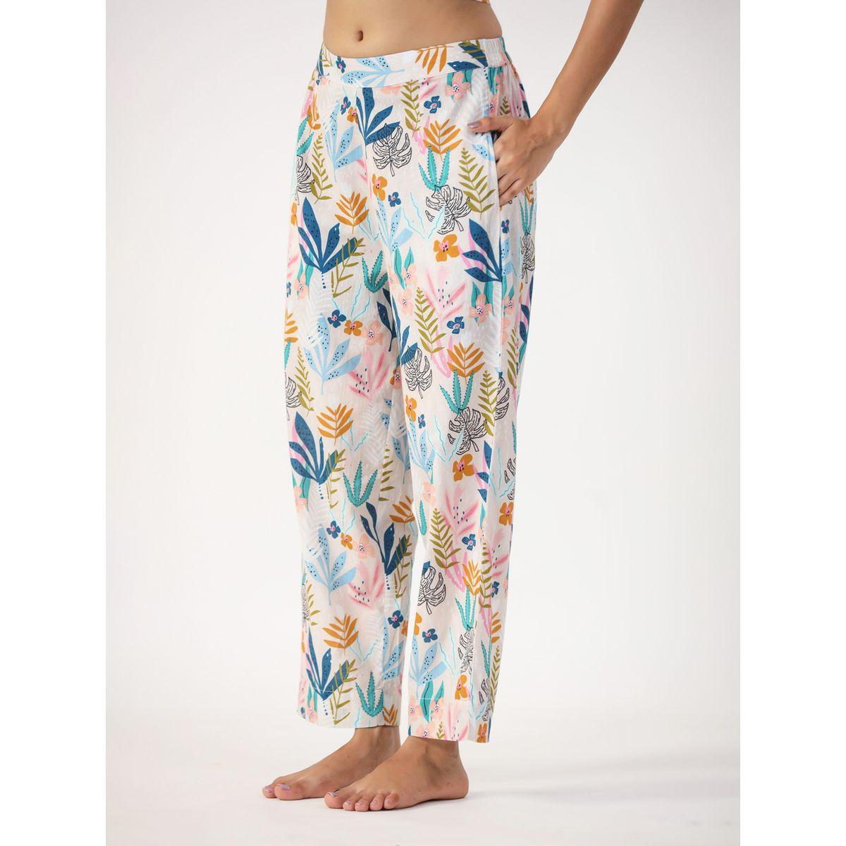 طقم من بنطال بيجاما وبلوزة قطنية مع جاكيت-women-clothing-nightwear-pyjamas-longsets-image-4