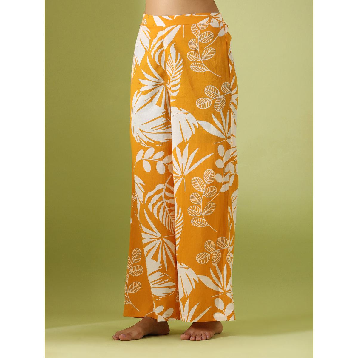Sanskrutihomes Women Tropical Printed Pure Cotton Shirt and Pyjama Set-women-clothing-nightwear-pyjamas-longsets-image-4