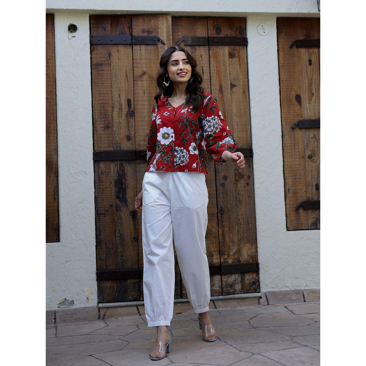Sanskrutihomes Floral Printed Buttoned Top and Pyjama Set-women-clothing-nightwear-pyjamas-longsets-image-6