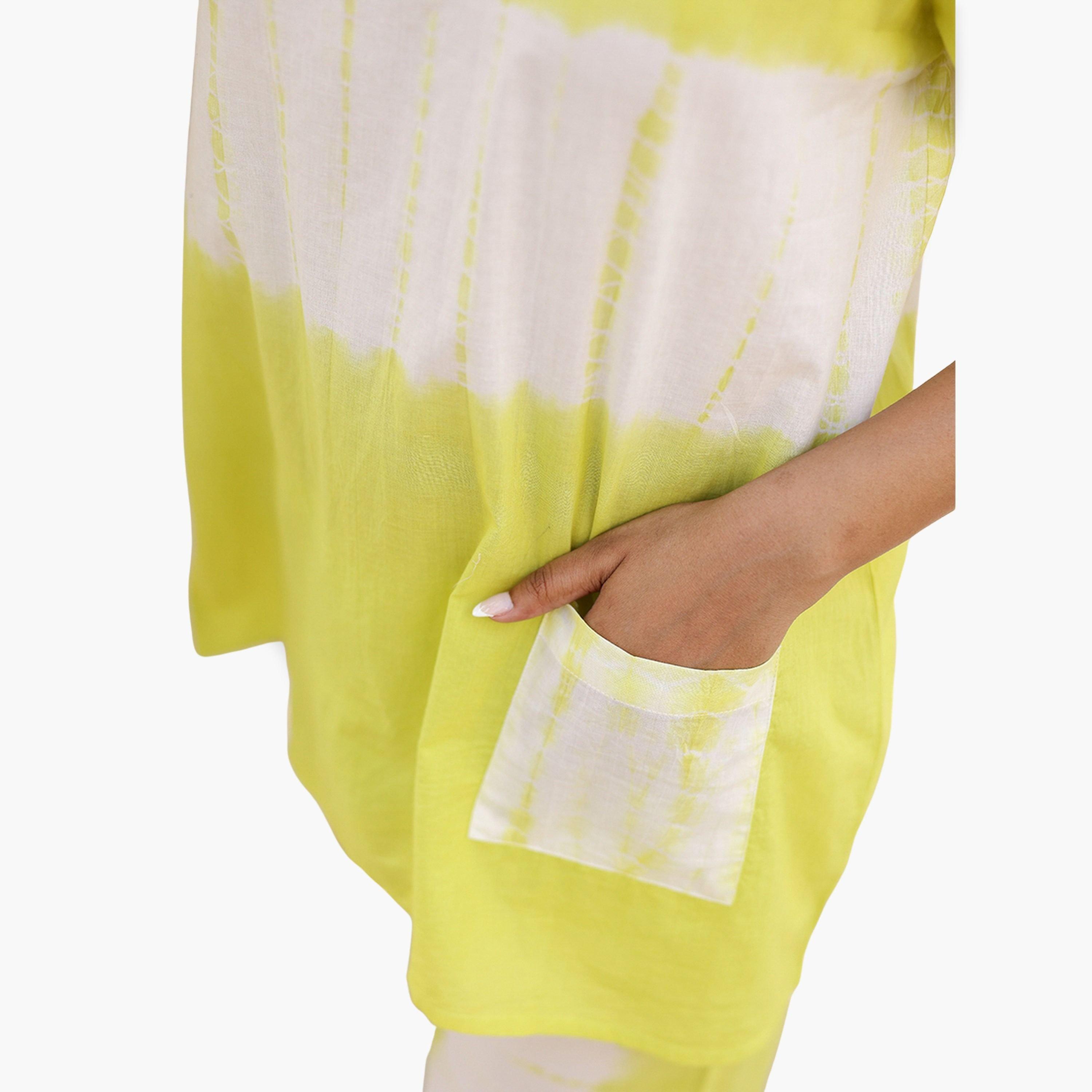 طقم نوم نسائي قطن خالص بطبعة تاي داي-women-clothing-nightwear-pyjamas-longsets-image-5