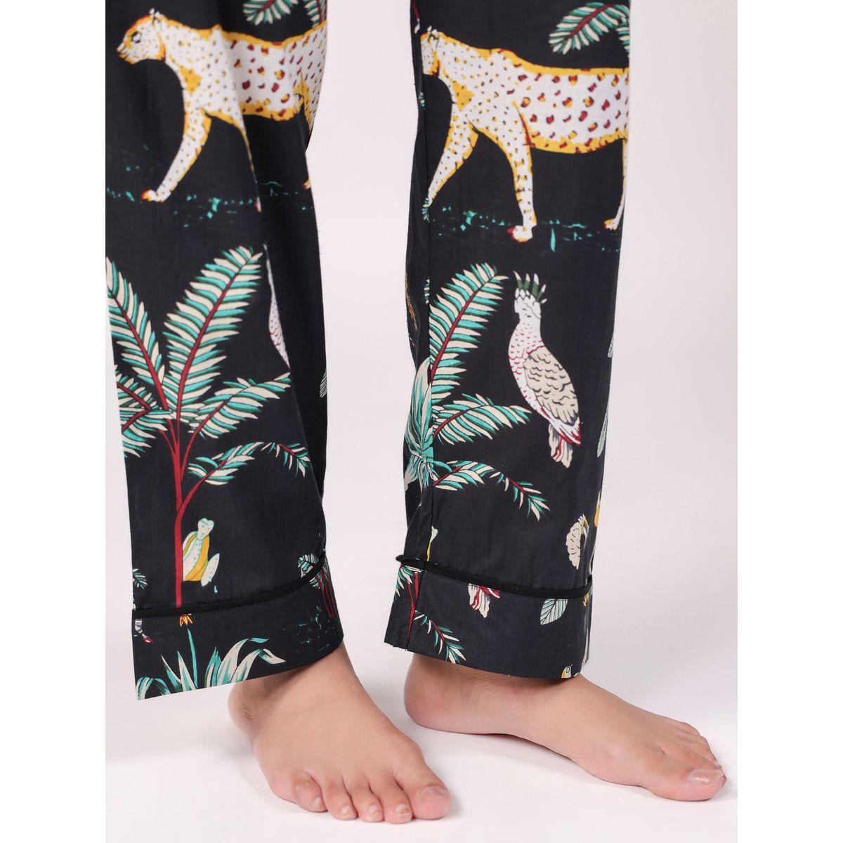 Sanskrutihomes Women All-Over Printed Cotton Shirt and Pyjama Set-women-clothing-nightwear-pyjamas-longsets-image-7
