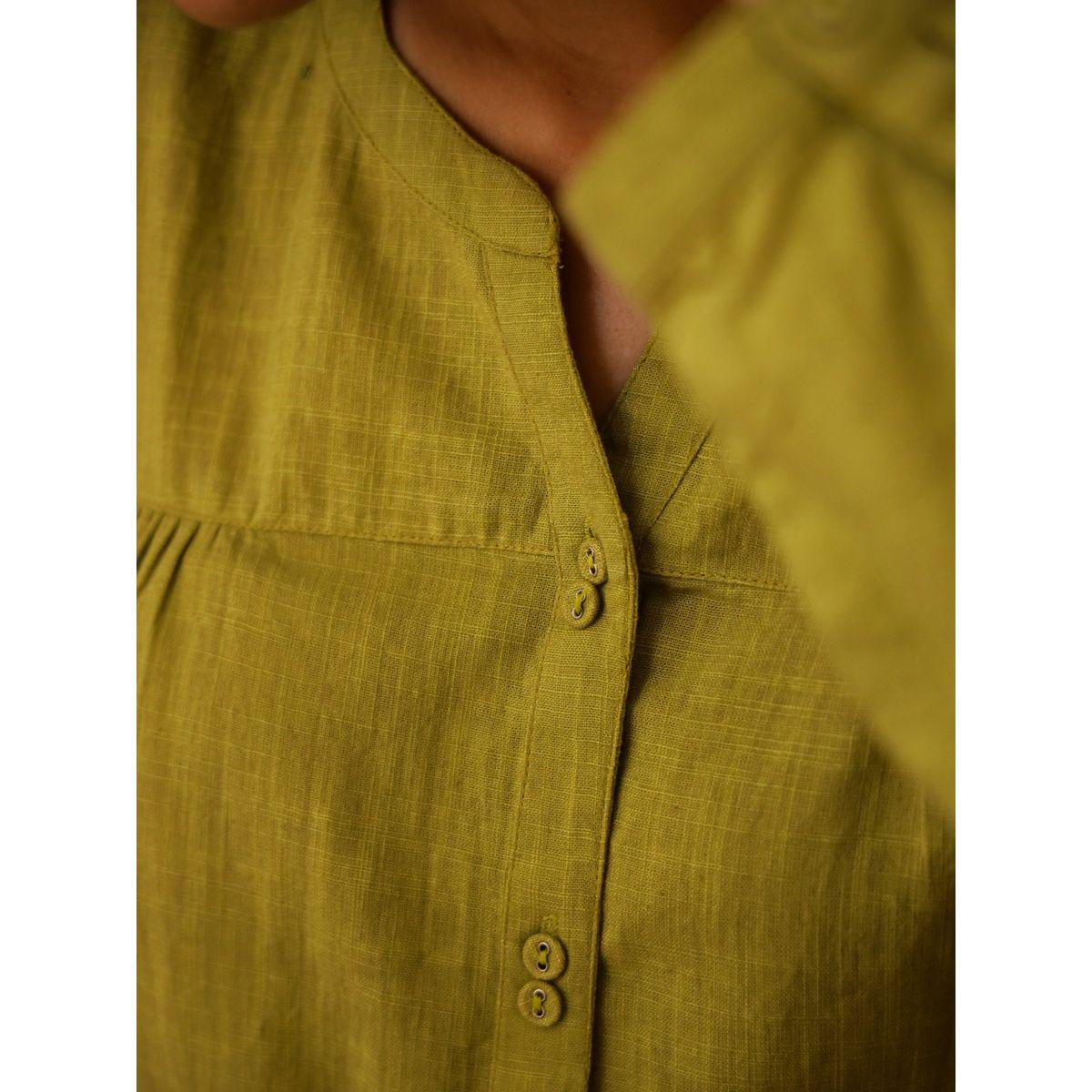 طقم من بنطال بيجاما وبلوزة سادة بأكمام طويلة-women-clothing-nightwear-pyjamas-longsets-image-5