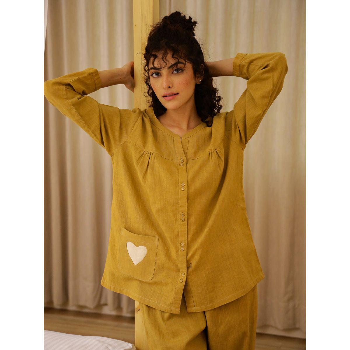 طقم من بنطال بيجاما وبلوزة قطنية بأكمام طويلة-women-clothing-nightwear-pyjamas-longsets-image-3