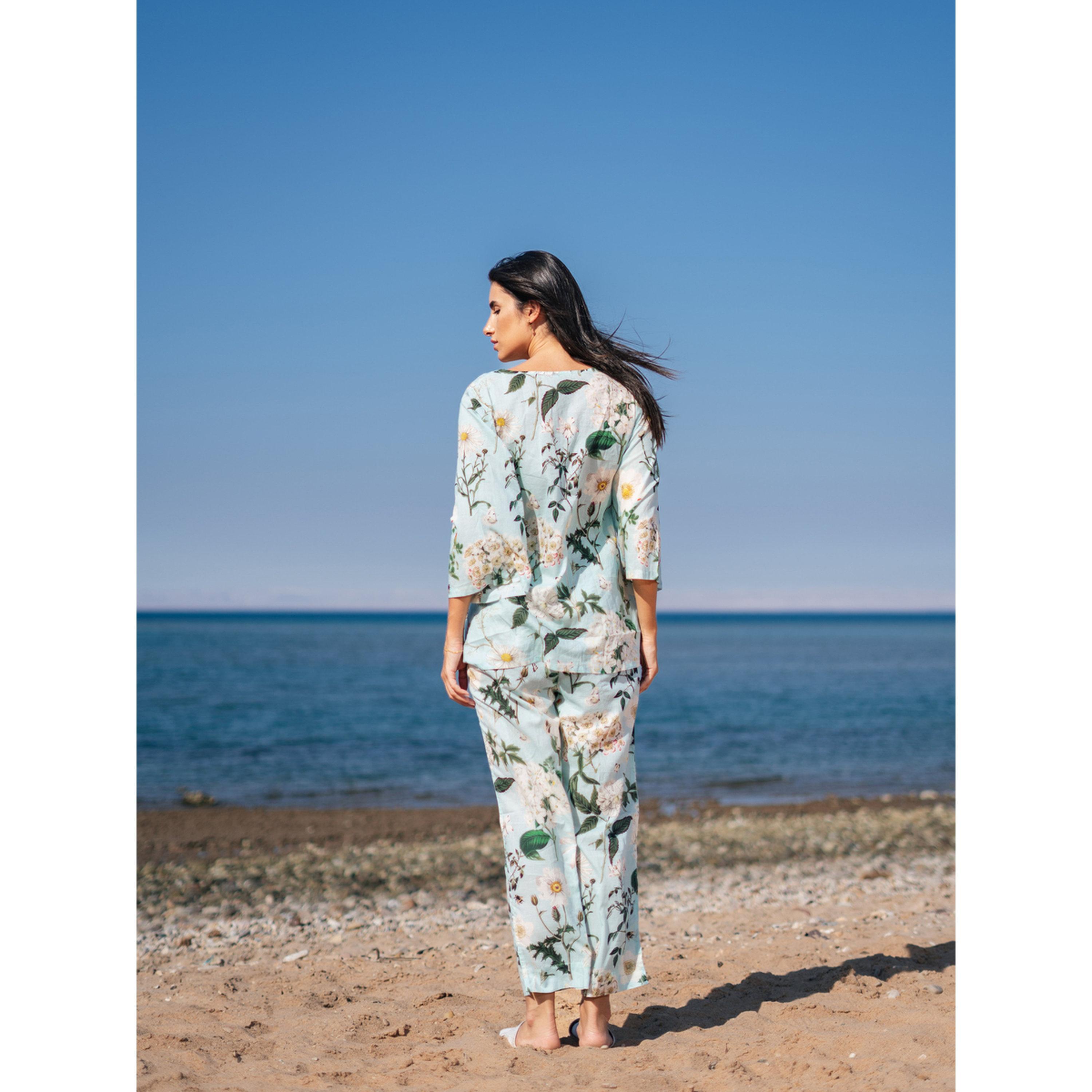 Sanskrutihomes Floral Print Cotton Top and Pyjama Set-women-clothing-nightwear-pyjamas-longsets-image-5