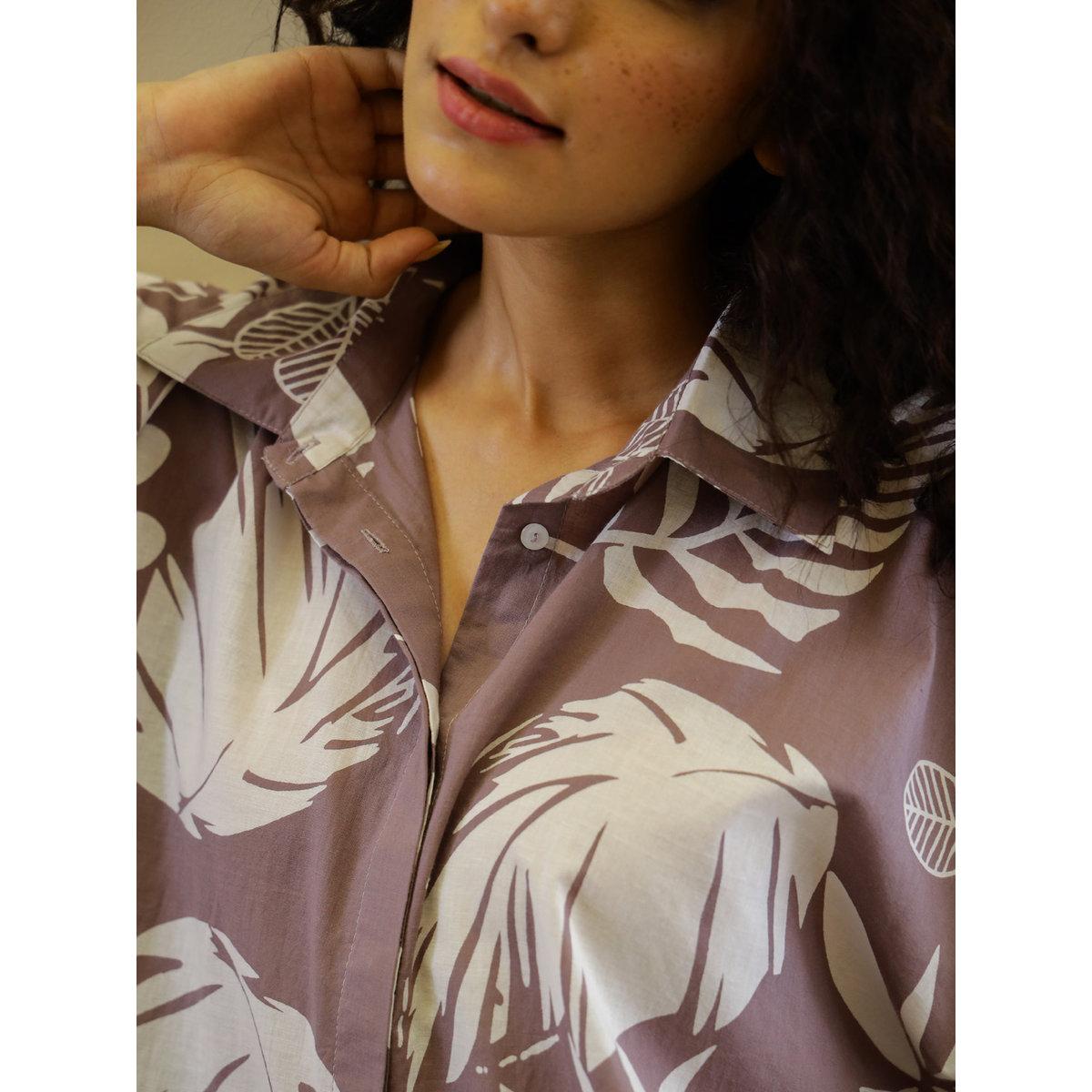 Sanskrutihomes Leaf Printed Pure Cotton Shirt and Pyjama Set-women-clothing-nightwear-pyjamas-longsets-image-6