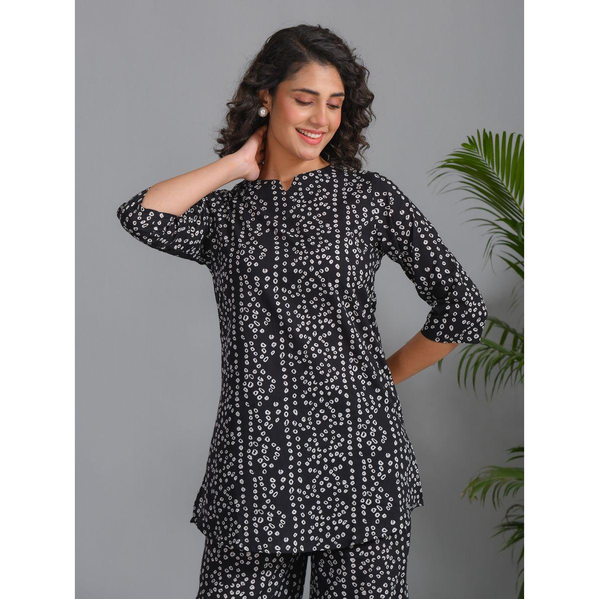 طقم من بنطال بيجاما وبلوزة قطنية مطبعة بالكامل-women-clothing-nightwear-pyjamas-longsets-image-5