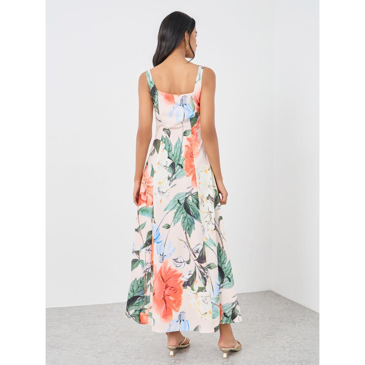 Take Two Floral Print Square Neck Sleeveless Maxi Dress-women-clothing-dresses-image-5