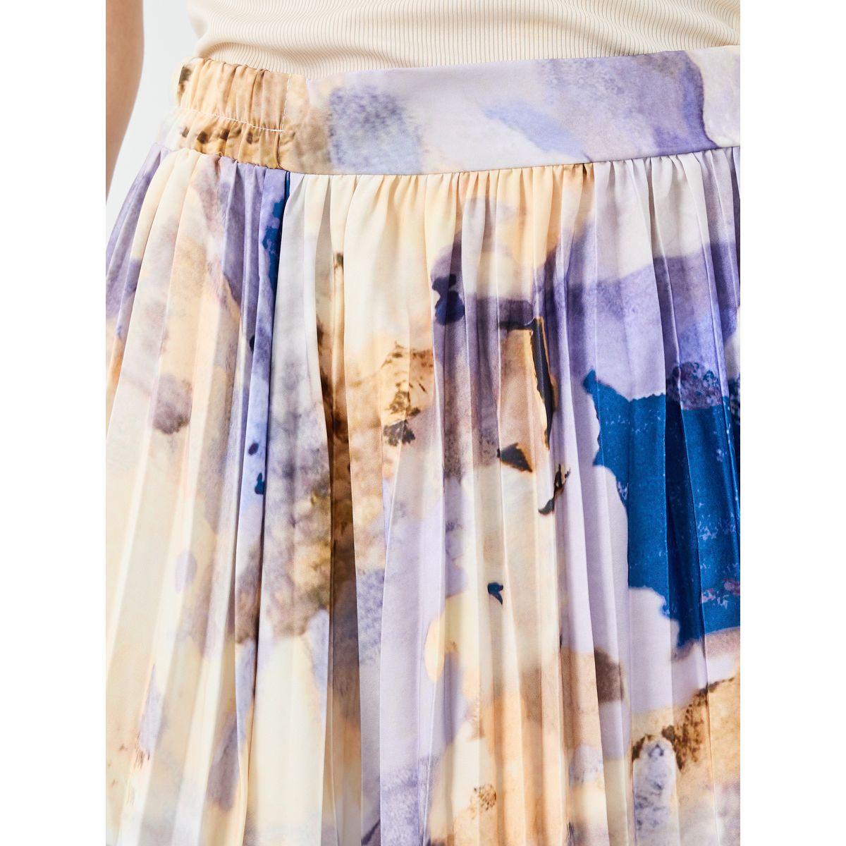 Take Two Women Abstract Print Pleated A-Line Midi Skirt-women-clothing-bottoms-skirts-image-3