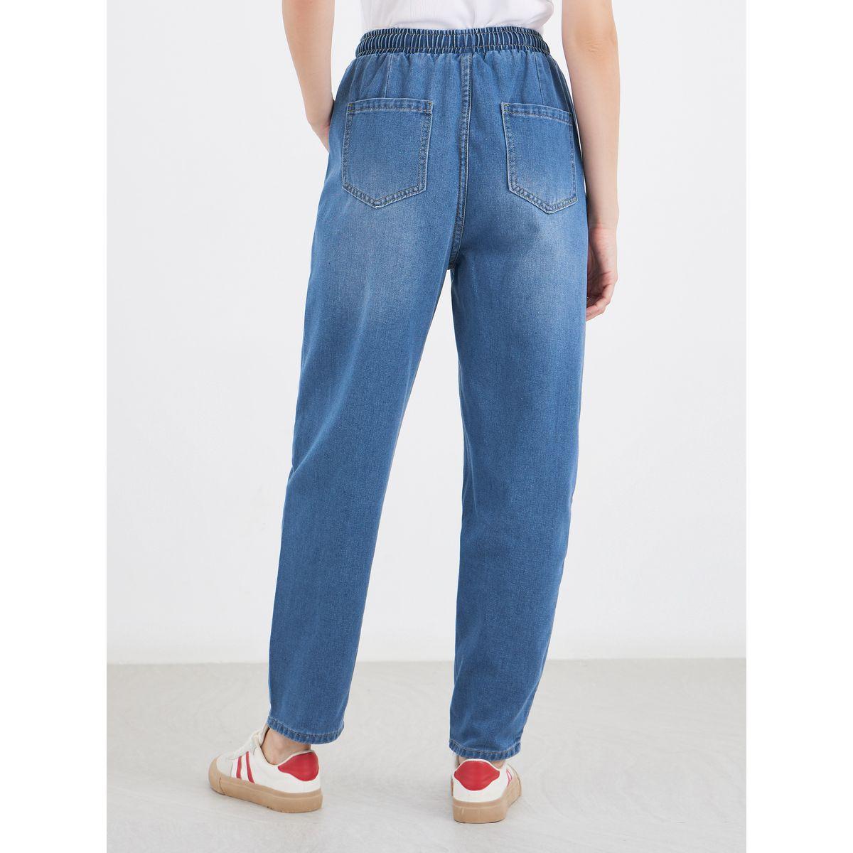 Styli Barrel Fit Ankle Length Washed Jeans-women-clothing-bottoms-jeans-image-4