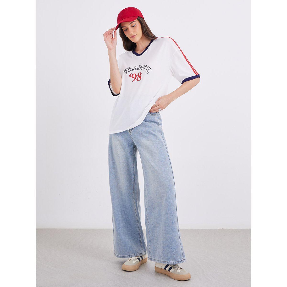 بنطال جينز بقصة أرجل واسعة وخصر متوسط-women-clothing-bottoms-jeans-image-1