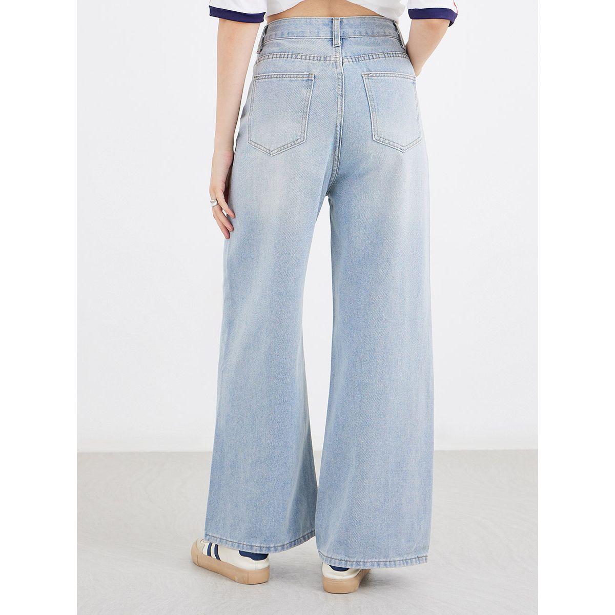 Styli Mid Rise Faded Wide Leg Jeans with Drawstring-women-clothing-bottoms-jeans-image-4
