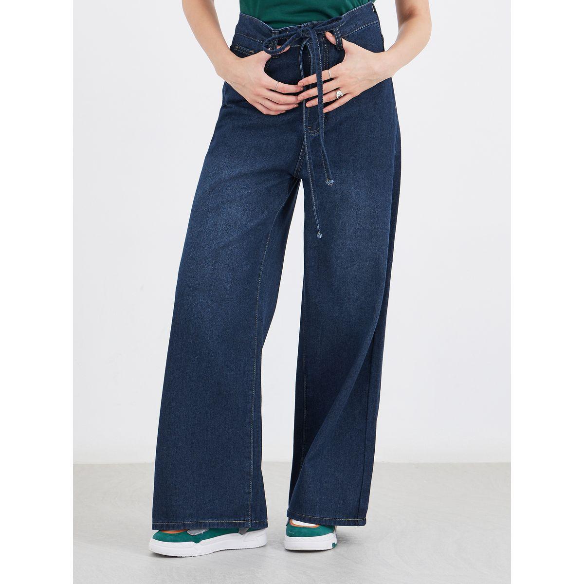 جينز بأرجل واسعة وخصر متوسط-women-clothing-bottoms-jeans-image-2